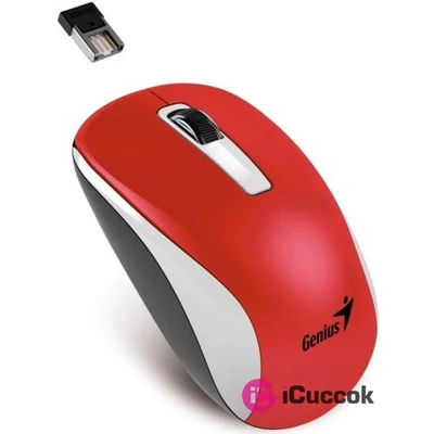 Genius NX-7010 BlueEye vezeték nélküli fehér-piros egér