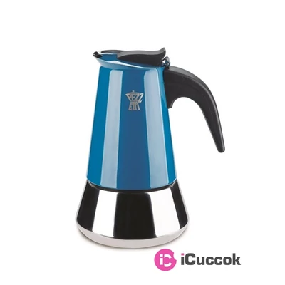 Ghidini 1386V Steelexpress 2 személyes indukciós kék kotyogós kávéfőző