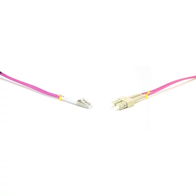 Gigalight Duplex optikai patch kábel 2xSC + 2xLC csatlakozóval, 50/125 OM4 LSZH, 1 m