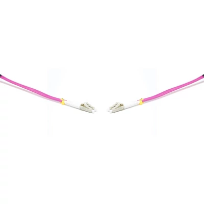 Gigalight Duplex optikai patch kábel 4xLC csatlakozóval, 50/125 OM4 LSZH, 0,5 m