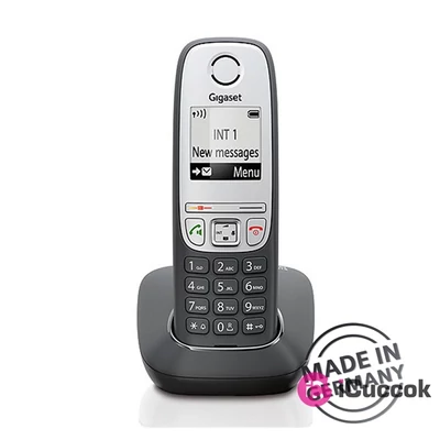 Gigaset A415 hívóazonosítós kihangosítható fekete/ezüst dect telefon