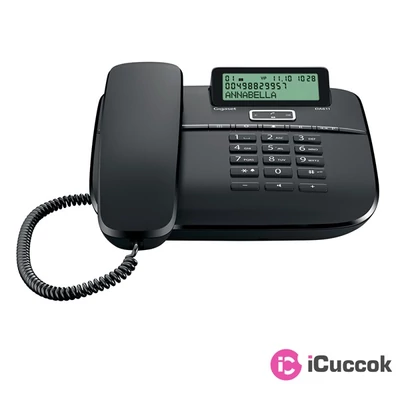 Gigaset DA611 fekete vezetékes telefon