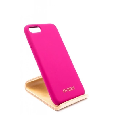 Guess iPhone 8 arany/pink logós szilikon tok