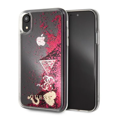 Guess iPhone XR csillám szíves tok