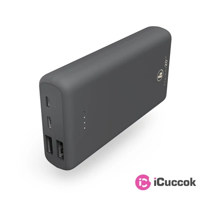 HAMA 188308 "SUPREME 20HD" 20000mAh szürke power bank