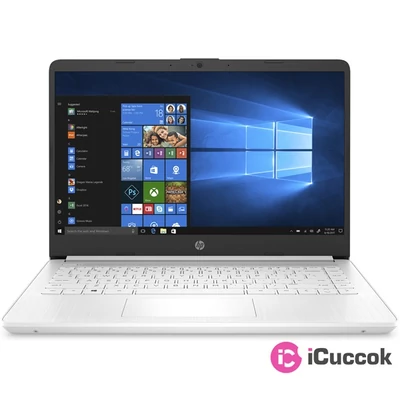 HP 14s-dq1003nh 14"FHD/Intel Core i3-1005G1/4GB/256GB/Int. VGA/Win10/fehér laptop