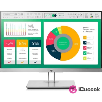HP 21,5" 1FH45AA EliteDisplay E223 full HD IPS LED VGA HDMI fehér-fekete monitor