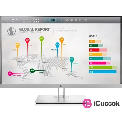 HP 27" 1FH52AAR EliteDisplay E273q QHD IPS LED VGA HDMI DP ezüst-fekete monitor
