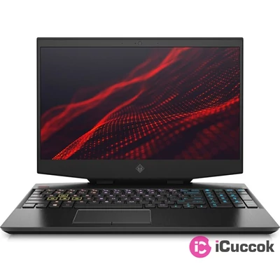HP Omen 15-dh1005nh 15,6"FHD/Intel Core i7-10750H/16GB/512GB/RTX 2060 6GB/DOS/fekete laptop