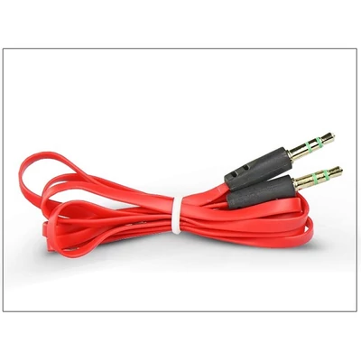 Haffner PT-4170 1m 2x3,5mm jack piros/fekete audio kábel