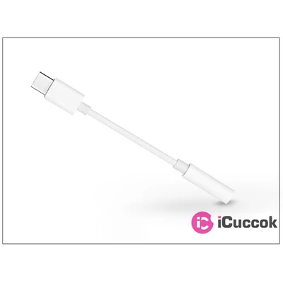 Haffner PT-4464 Type-C - 3.5mm Jack audio fehér adapter