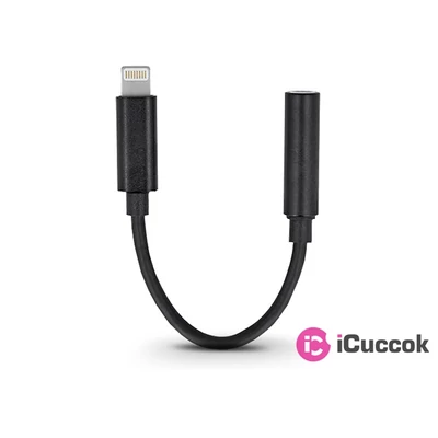 Haffner PT-4810 Lightning - 3.5mm Jack audio fekete adapter