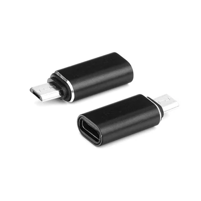 Haffner PT-5713 Type-C/micro USB fekete töltő adapter