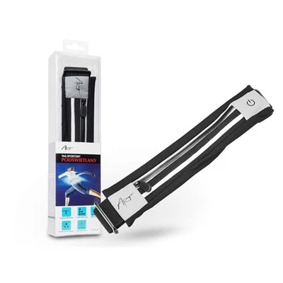 Haffner PT-6095 Art LED fekete világító sport övtáska