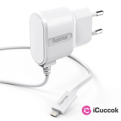 Hama 173861 Lightning 5V/1A fehér hálózati töltő