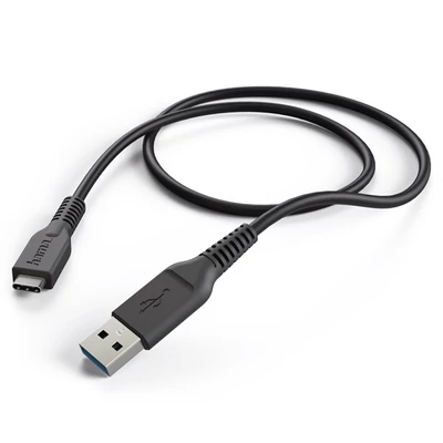Hama 178395 USB 3.1 Type-C- USB A fekete 1m adatkábel