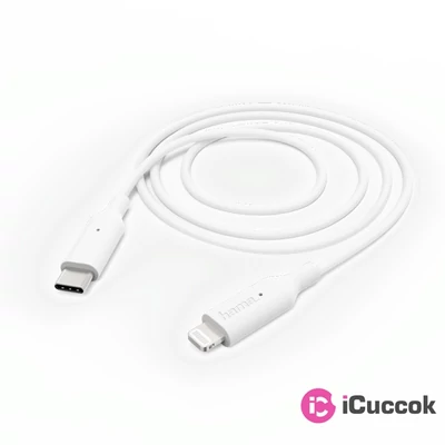 Hama 183295 1m Lightning > USB-C fehér adatkábel