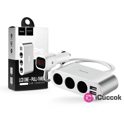 Hoco HOC0144 Z13 5V/2.1A 2xUSB/3x szivargyújtó töltő elosztó