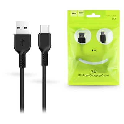 Hoco HOC0154 X13 1m Type-C fekete adat és töltőkábel