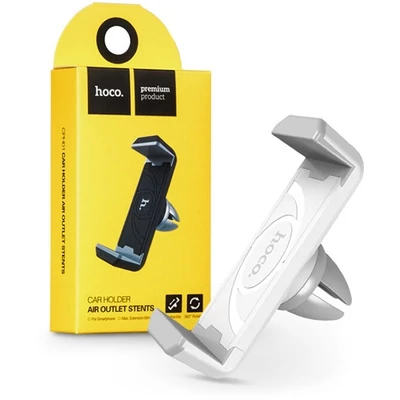 Hoco HOC0155 CPH01 univerzális fekete-szürke szellőzőrácsba illeszthető autós telefon tartó