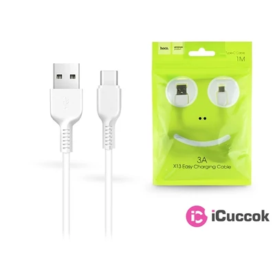 Hoco HOC0177 X13 1m Type-C fehér adat és töltőkábel