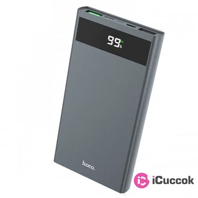 Hoco J49 2xUSB/Type-C/microUSB/PD/QC3.0/10.000 mAh/szürke power bank
