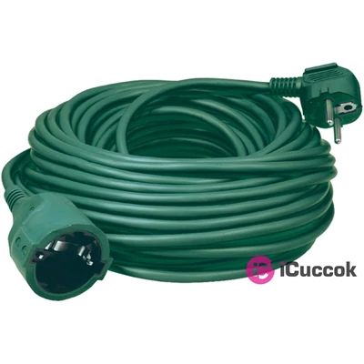 Home NV 2-10/GR/1,5 10m zöld hosszabbító