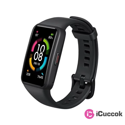 Honor Band 6 fekete aktivitásmérő karpánt