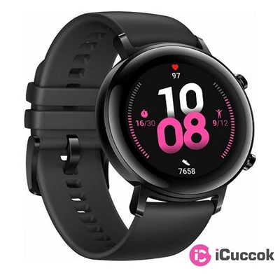 Huawei Watch GT 2 42mm Night Black fekete sport okosóra
