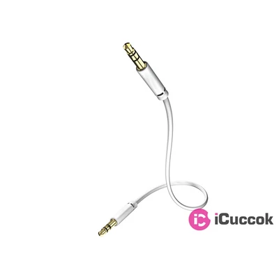 Inakustik 0031010075 Star 3,5mm Jack- jack 0,75m fehér audió kábel