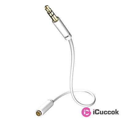 Inakustik 00310503 Star 3,5mm Jack 3m fehér hosszabbító kábel