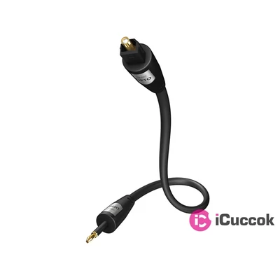 Inakustik 00312131 Star Optical 3m fekete Miniplug - Toslink kábel