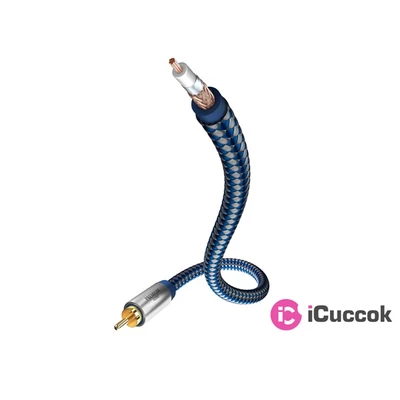 Inakustik 00408031 Premium Mono-Sub RCA-RCA 3m mélysugárzó kábel