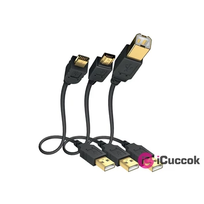 Inakustik 01070003 Premium 3m High Speed USB A 2.0 - USB B 2.0 kábel
