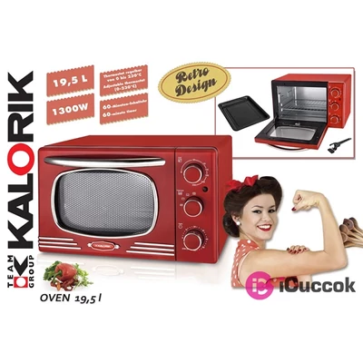 Kalorik OT2500R retro piros mini grillsütő