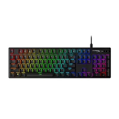 Kingston HyperX Alloy Origins (HyperX red) UK világító mechanikus gamer billentyűzet