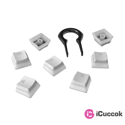 Kingston HyperX Pudding PBT US fehér gamer billentyű szett