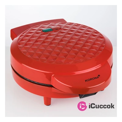 Korona 41005 piros gofrisütő