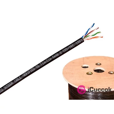 Kültéri Cat.5E UTP kábel 500 méteres dobon