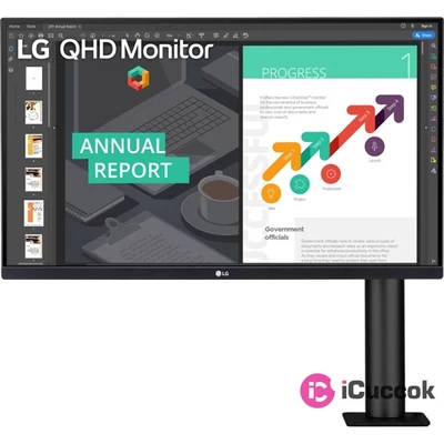 LG 27" 27QN880-B QHD IPS 75Hz HDR10 HDMI/DisplayPort monitor