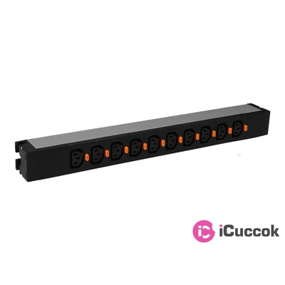 Legrand 10-es 19"/1U kábel nélküli földelt elosztósor
