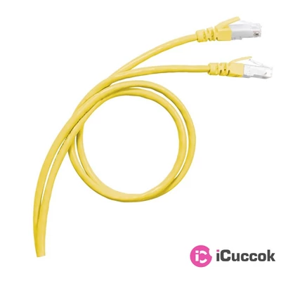 Legrand Cat6A (S/FTP) sárga 5 méter LCS3 árnyékolt patch kábel