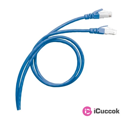 Legrand Cat6 (S/FTP) kék 2 méter LCS3 árnyékolt patch kábel