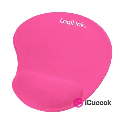LogiLink ID0027P zselés csuklótámaszos pink egérpad