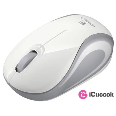 Logitech M187 vezeték nélküli fehér notebook egér