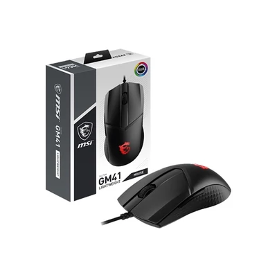 MSI Clutch GM41 Lightweight fekete gamer egér