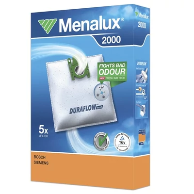 Menalux 2000 5 db szintetikus porzsák + 1 mikroszűrő