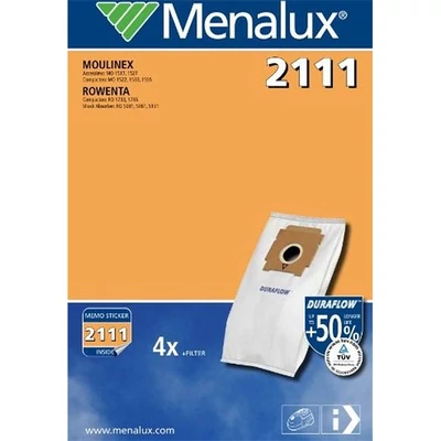 Menalux 2111-4 db szintetikus porzsák + 1 motorszűrő