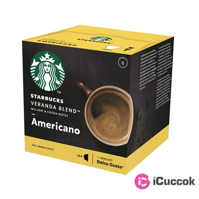 Nescafé Starbucks Dolce Gusto Americano Veranda Blend kávékapszula 12 db