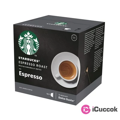 Nescafé Starbucks Dolce Gusto Espresso Dark Roast kávékapszula 12 db